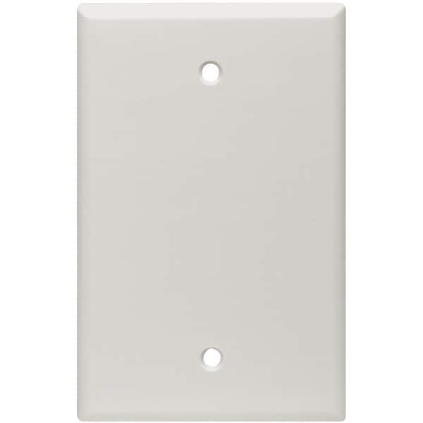 Leviton 1-Gang Midway Thermoset Blank Wall Plate, White 003-80514-00W - main